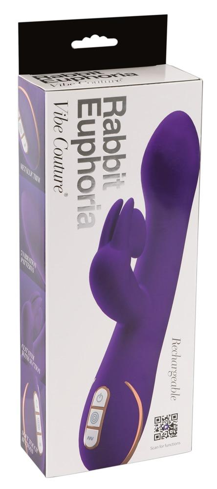Vibe Couture Rabbit Euphoria, USB vaakumiga jänkuvibraator, lilla