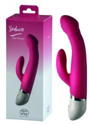 MINDS OF LOVE Seducer Dual Vibrator pink, kliitoristimulaatoriga vibraator, roosa