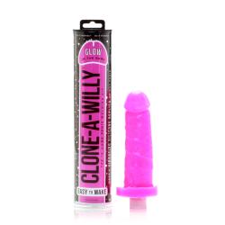 CLONE A WILLY KIT - GLOW-IN-THE-DARK HOT PINK