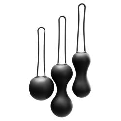 JE JOUE - AMI KEGEL BALLS BLACK, treenivad tuppekuulid, mustad