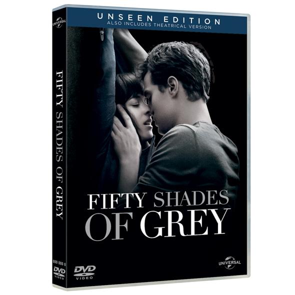 FIFTY SHADES OF GREY - THE UNSEEN EDITION DVD, viiskümmend halli varjundit, eriväljalase DVD