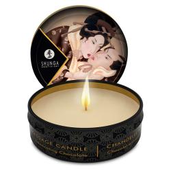 SOODSAIM: SHUNGA - MASSAGE CANDLE CHOCOLATE, magusa shokolaadiga massaažiküünal, 30ml