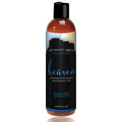 INTIMATE EARTH - MASSAGE OIL HEAVEN HAZELNUT BISCOTTI 120 ML