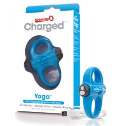 THE SCREAMING O - CHARGED YOGA VIBE RING BLUE, laetav peenise/munandirõngas, sinine