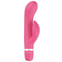 B SWISH - BWILD CLASSIC MARINE RABBIT VIBRATOR GUAVA, klassikaline jänkuvibraator, punane