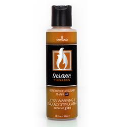 SENSUVA - INSANE AROUSAL GLIDE CINNABUN, "hullumeelne" stimuleeriv kaneeli-libesti, 125 ML