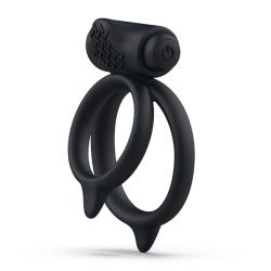 B SWISH - BCHARMED BASIC PLUS DUAL COCK RING BLACK