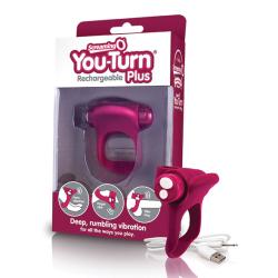 THE SCREAMING O - CHARGED YOU TURN PLUS MERLOT, peeniser&otilde;ngas USB-laetav, veinipunane