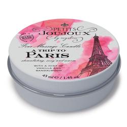 PETITS JOUJOUX - MASSAGE CANDLE PARIS, massaažiküünal "PARIIS", 33 G