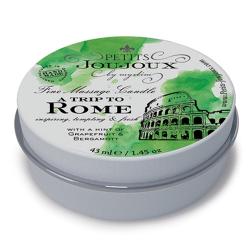 PETITS JOUJOUX - MASSAGE CANDLE ROME, massaažiküünal "ROOMA", 33 G