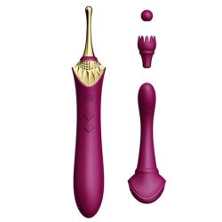 ZALO - BESS VIBRATOR VELVET PURPLE, sametlilla jumalik vibraator