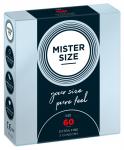 Mister Size 60mm, keskmisest natuke suuremad kondoomid, 3tk