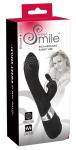 SMILE Rechargeable Rabbit Vibe, USB jänkuvibraator, must