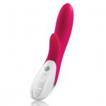  Mystim - Danny Divido Vibrator Pink, kliitoristimulaatoriga akuvibraator, tumeroosa