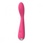 SVAKOM - IRIS VIBRATOR PLUM RED, G-punkti akuvibraator, ploomipunane